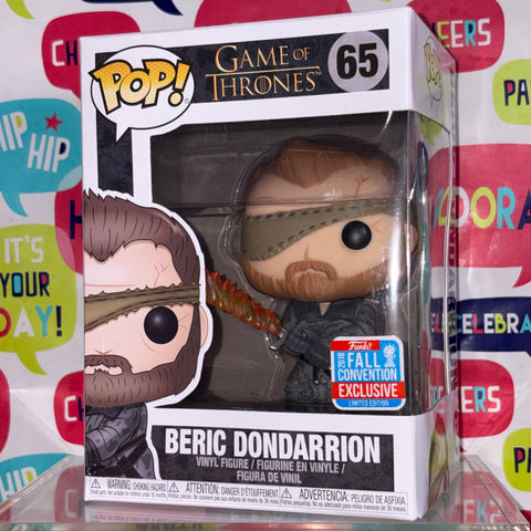 Beric Dondarrion - Game of Thrones Funko Pop 65 Vinyl Figure (11.4 Cm L × 8.9 Cm W × 15.9 Cm H) )