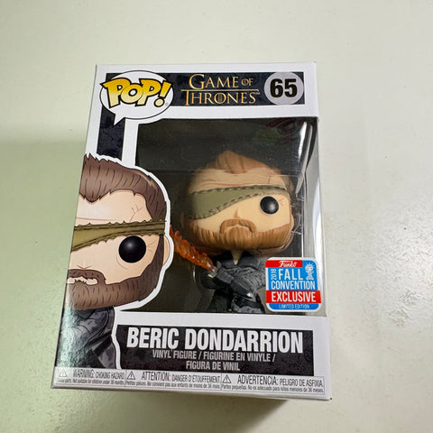 Beric Dondarrion - Game of Thrones Funko Pop 65 Vinyl Figure (11.4 Cm L × 8.9 Cm W × 15.9 Cm H) )