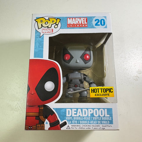 Deadpool GREY - Marvel Funko Pop 20 Vinyl Figure (11.4 Cm L × 8.9 Cm W × 15.9 Cm H)