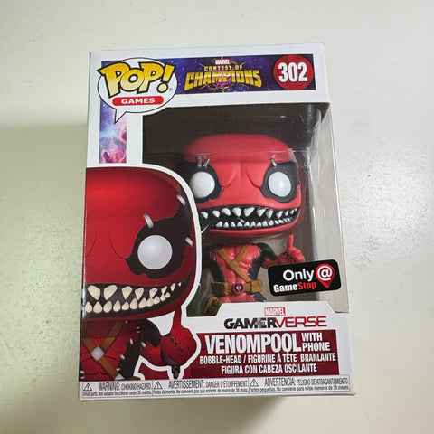VenomPool With Phone - Marvel Funko Pop 302 Vinyl Figure (11.4 Cm L × 8.9 Cm W × 15.9 Cm H)