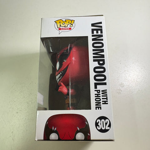 VenomPool With Phone - Marvel Funko Pop 302 Vinyl Figure (11.4 Cm L × 8.9 Cm W × 15.9 Cm H)