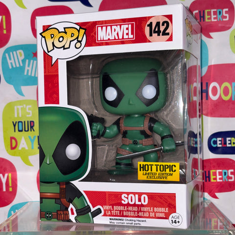 Deadpool SOLO - Marvel Funko Pop 142 Vinyl Figure (11.4 Cm L × 8.9 Cm W × 15.9 Cm H)