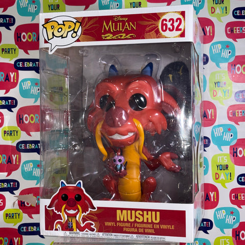 BOX FLAWS Mushu JUMBO Funko Pop Disney 632 (20.5 Cm L × 22.5 Cm W × 32.5 Cm H)