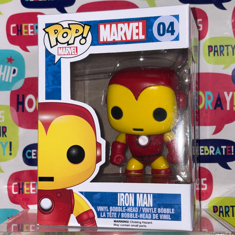 BOX DAMAGE VIEW PHOTOS Iron Man - Marvel Funko Pop 04 Vinyl Figure (11.4 Cm L × 8.9 Cm W × 15.9 Cm H)