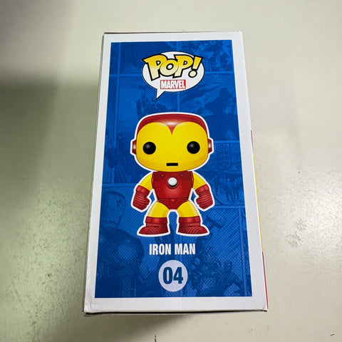 BOX DAMAGE VIEW PHOTOS Iron Man - Marvel Funko Pop 04 Vinyl Figure (11.4 Cm L × 8.9 Cm W × 15.9 Cm H)