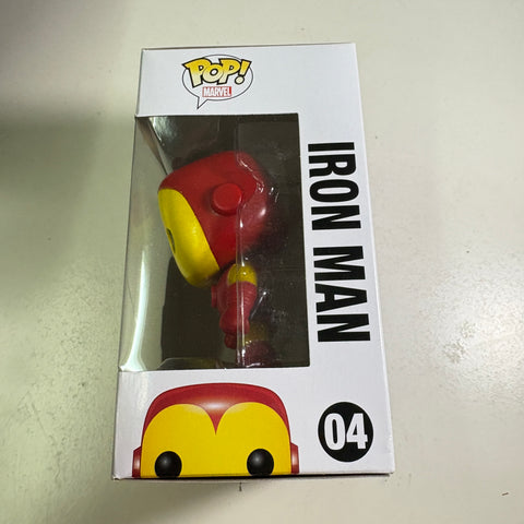 BOX DAMAGE VIEW PHOTOS Iron Man - Marvel Funko Pop 04 Vinyl Figure (11.4 Cm L × 8.9 Cm W × 15.9 Cm H)