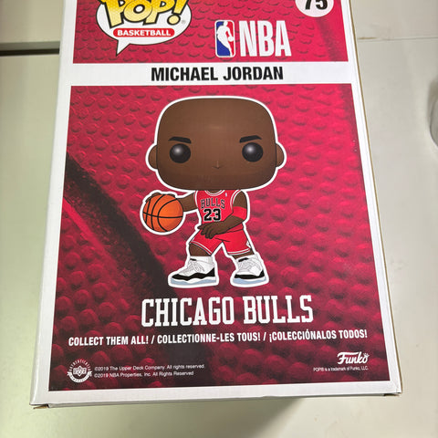 BOX FLAWS VIEW PHOTOS Michael Jordan JUMBO Funko Pop 75 Sports Basketball (20.5 Cm L × 22.5 Cm W × 32.5 Cm H)