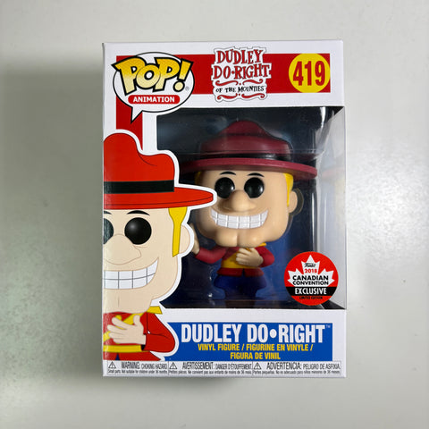 Dudley Do-right Funko Pop 419 Canadian Convention Exclusive