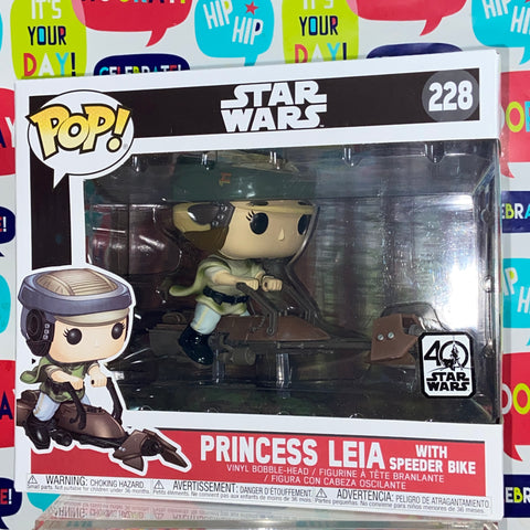 Princess Leia with Speeder Bike - Star Wars Funko Pop 228