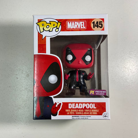 Deadpool (Tuxedo) - Marvel Funko Pop 145 PX Previews