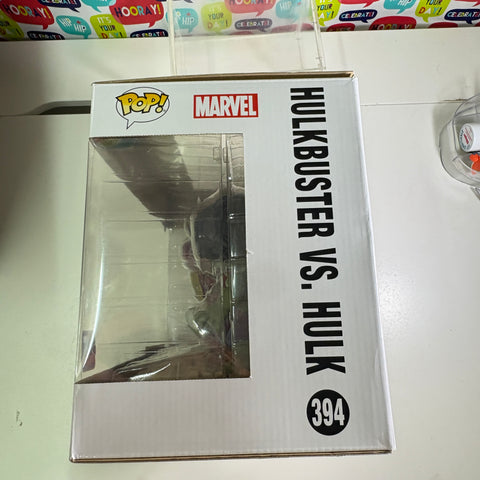 BOX FLAWS VIEW PHOTOS Hulkbuster Vs Hulk - Marvel Funko Pop 394 Vinyl Figure (33.0 Cm L × 12.1 Cm W × 20.3 Cm H)