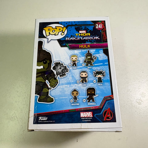 Hulk (THOR RAGNAROK) - Marvel Funko Pop 241 Vinyl Figure (11.4 Cm L × 8.9 Cm W × 15.9 Cm H)