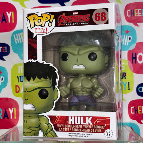 Hulk (Age of Ultron)- Marvel Funko Pop 68 Vinyl Figure (11.4 Cm L × 8.9 Cm W × 15.9 Cm H)