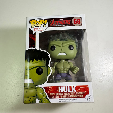 Hulk (Age of Ultron)- Marvel Funko Pop 68 Vinyl Figure (11.4 Cm L × 8.9 Cm W × 15.9 Cm H)