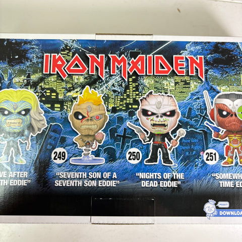 Iron Maiden 4 Pack Live After Death/Seventh Son/Nights of The Dead/Somewhere in Time Eddie Funko Pop Rocks Vinyl Figures EXCLUSIVE Figure (45.7 Cm L × 11.7 Cm W × 15.9 Cm H