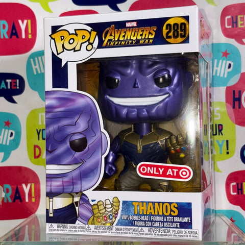 Thanos METALLIC - Marvel Funko Pop 289 Vinyl Figure (11.4 Cm L × 8.9 Cm W × 15.9 Cm H)