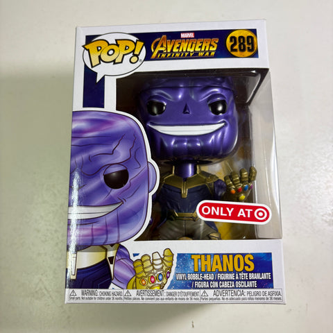 Thanos METALLIC - Marvel Funko Pop 289 Vinyl Figure (11.4 Cm L × 8.9 Cm W × 15.9 Cm H)