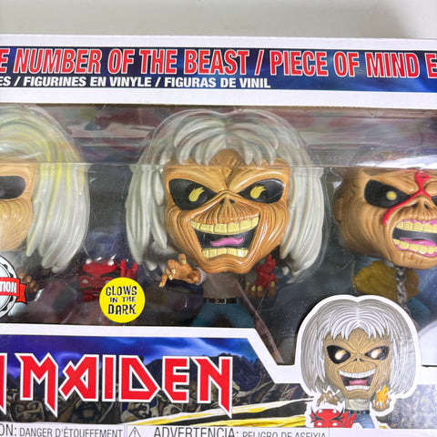 Iron Maiden 4 Pack Iron Maiden/Killers/Number of The Beast/Peace of Mind Eddie Funko Pop Rocks Vinyl Figures EXCLUSIVE Figure (45.7 Cm L × 11.7 Cm W × 15.9 Cm H (Copy)