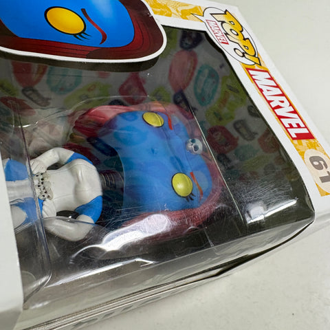 BOX FLAWS VIEW PHOTOS Mystique - X-Men Marvel Funko Pop 61 Vinyl Figure (11.4 Cm L × 8.9 Cm W × 15.9 Cm H)