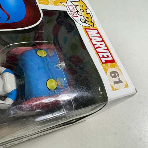 BOX FLAWS VIEW PHOTOS Mystique - X-Men Marvel Funko Pop 61 Vinyl Figure (11.4 Cm L × 8.9 Cm W × 15.9 Cm H)