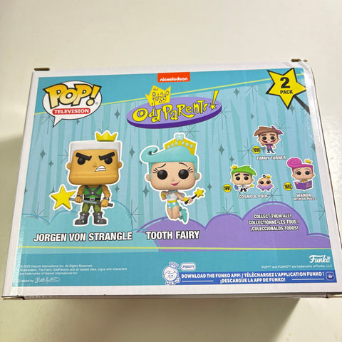 BOX DAMAGE VIEW PHOTOS Jorgen Von Strangle & Tooth Fairy - Fairly Odd Parents Funko Pop Vinyl Figure 2-Pack