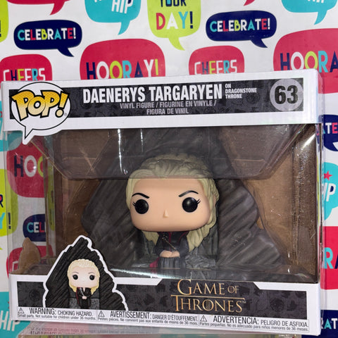 Game of Thrones - Daenerys Targaryen on Dragonstone Throne  Funko Pop 63 (20.5 Cm L × 8.9 Cm W × 15.9 Cm H)