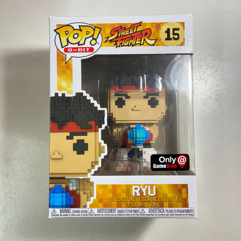 Street Fighter - Ryu 8 Bit Funko Pop 15 Gamestop Exclusive
