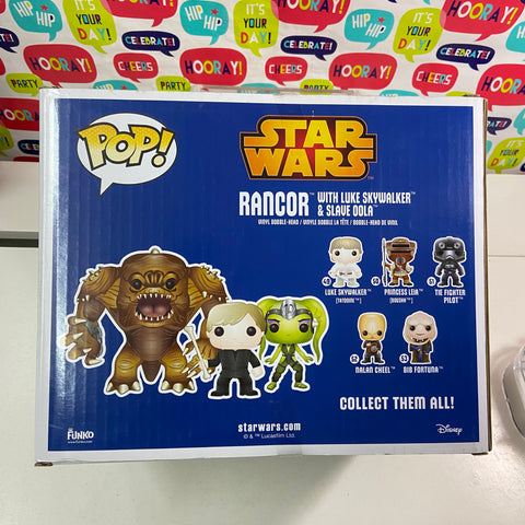 Rancor, Luke Skywalker, Slave Oola - Star Wars Funko Pop 3 Pack