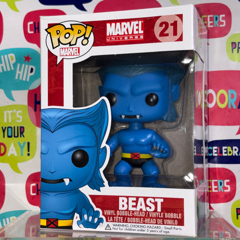 BOX DAMAGE VIEW PHOTOS Beast - Marvel Funko Pop 21 Vinyl Figure (11.4 Cm L × 8.9 Cm W × 15.9 Cm H)