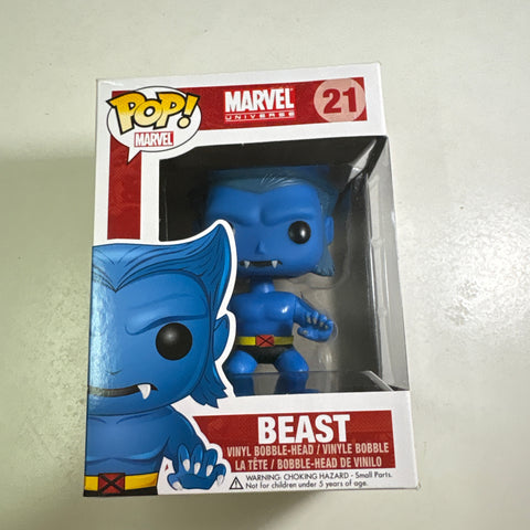 BOX DAMAGE VIEW PHOTOS Beast - Marvel Funko Pop 21 Vinyl Figure (11.4 Cm L × 8.9 Cm W × 15.9 Cm H)