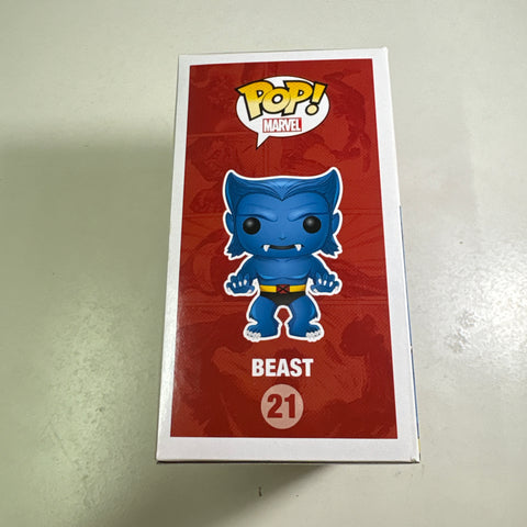 BOX DAMAGE VIEW PHOTOS Beast - Marvel Funko Pop 21 Vinyl Figure (11.4 Cm L × 8.9 Cm W × 15.9 Cm H)