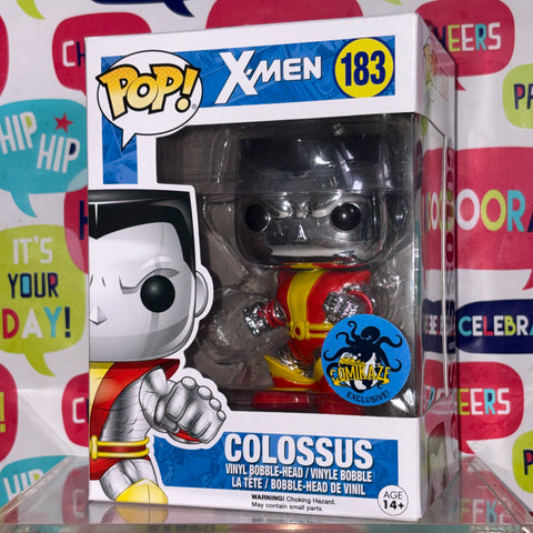Colossus Metallic - Marvel Funko Pop 183 Vinyl Figure (11.4 Cm L × 8.9 Cm W × 15.9 Cm H)