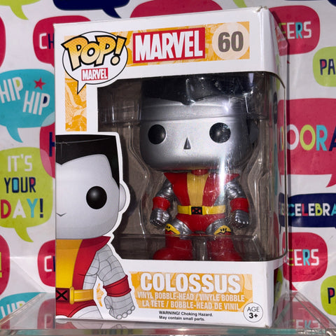 BOX FLAWS VIEW PHOTOS Colossus - Marvel Funko Pop 60 Vinyl Figure (11.4 Cm L × 8.9 Cm W × 15.9 Cm H)