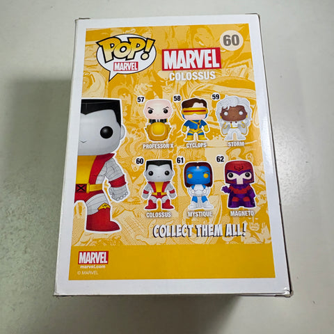 BOX FLAWS VIEW PHOTOS Colossus - Marvel Funko Pop 60 Vinyl Figure (11.4 Cm L × 8.9 Cm W × 15.9 Cm H)