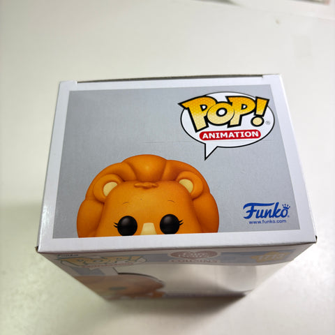 BOX FLAWS VIEW PHOTOS Brave Heart Lion - Care Bears Funko Pop 1713 Vinyl Figure (11.4 Cm L × 8.9 Cm W × 15.9 Cm H)