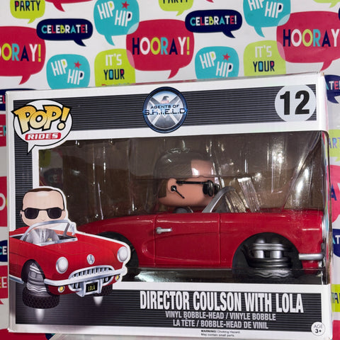 BOX DAMAGE VIEW PHOTOS Director Coulson with Lola - Agents of Shield Funko Pop Marvel 12 Vinyl Figure (33.0 Cm L × 12.1 Cm W × 20.3 Cm H)
