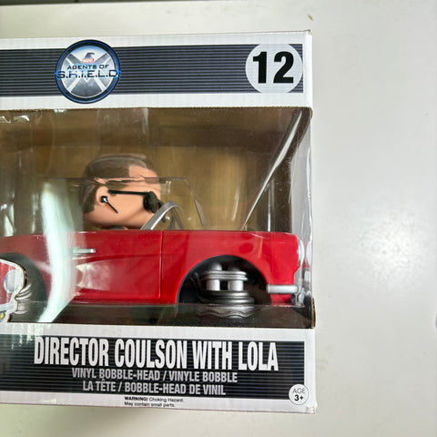 BOX DAMAGE VIEW PHOTOS Director Coulson with Lola - Agents of Shield Funko Pop Marvel 12 Vinyl Figure (33.0 Cm L × 12.1 Cm W × 20.3 Cm H)