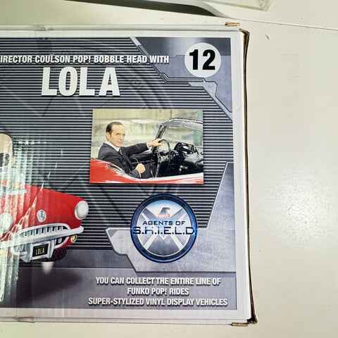 BOX DAMAGE VIEW PHOTOS Director Coulson with Lola - Agents of Shield Funko Pop Marvel 12 Vinyl Figure (33.0 Cm L × 12.1 Cm W × 20.3 Cm H)