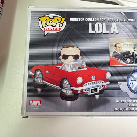 BOX DAMAGE VIEW PHOTOS Director Coulson with Lola - Agents of Shield Funko Pop Marvel 12 Vinyl Figure (33.0 Cm L × 12.1 Cm W × 20.3 Cm H)