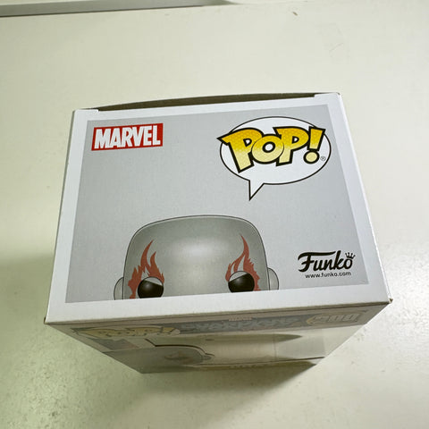 BOX FLAWS VIEW PHOTOS Drax - Guardians of the Galaxy Marvel Funko Pop 200 Vinyl Figure (11.4 Cm L × 8.9 Cm W × 15.9 Cm H)