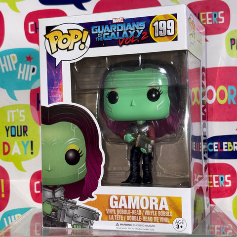 Gamora - Guardians of the Galaxy Marvel Funko Pop 199 Vinyl Figure (11.4 Cm L × 8.9 Cm W × 15.9 Cm H)