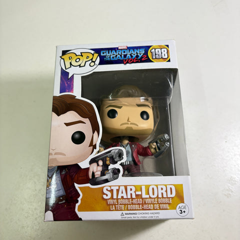 Star-Lord - Guardians of the Galaxy Marvel Funko Pop 198 Vinyl Figure (11.4 Cm L × 8.9 Cm W × 15.9 Cm H)