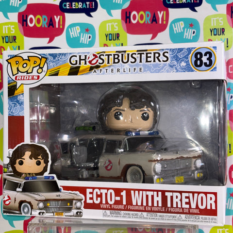 Ecto-1 with Trevor - Ghostbusters Funko Pop Vinyl Figure 83 (20.5 Cm L × 8.9 Cm W × 15.9 Cm H)