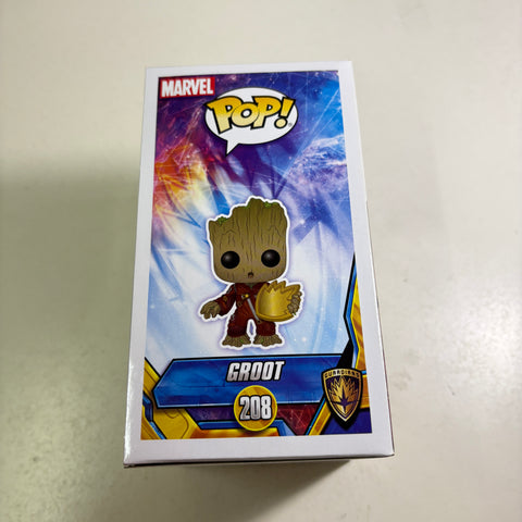 Groot - Guardians of the Galaxy Marvel Funko Pop 208 Vinyl Figure (11.4 Cm L × 8.9 Cm W × 15.9 Cm H)