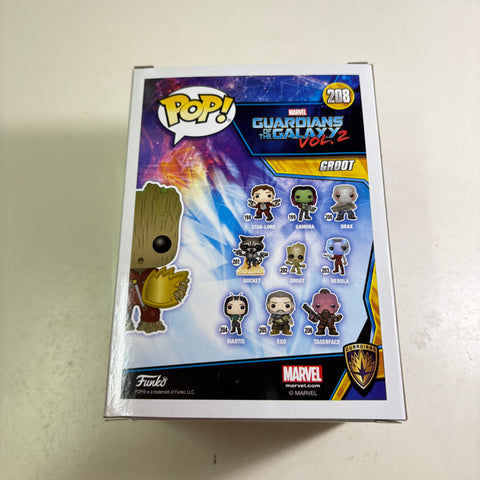 Groot - Guardians of the Galaxy Marvel Funko Pop 208 Vinyl Figure (11.4 Cm L × 8.9 Cm W × 15.9 Cm H)