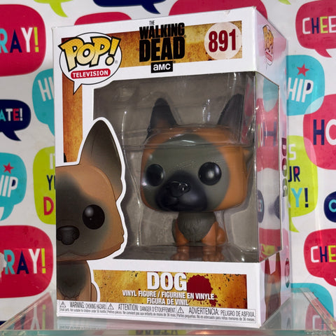 BOX FLAW VIEW PHOTOS The Walking Dead - Dog  Funko Pop 891 Vinyl Figure  (11.4 Cm L × 8.9 Cm W × 15.9 Cm H)