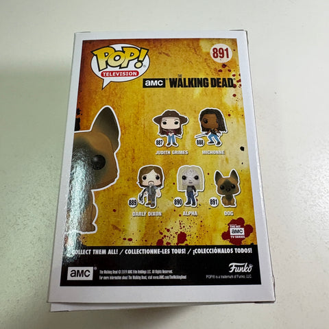 BOX FLAW VIEW PHOTOS The Walking Dead - Dog  Funko Pop 891 Vinyl Figure  (11.4 Cm L × 8.9 Cm W × 15.9 Cm H)