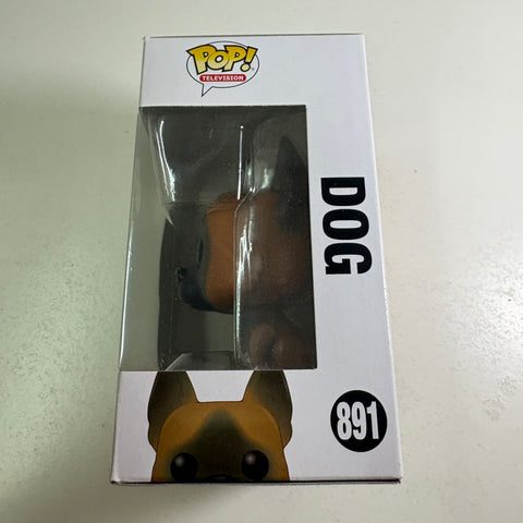 BOX FLAW VIEW PHOTOS The Walking Dead - Dog  Funko Pop 891 Vinyl Figure  (11.4 Cm L × 8.9 Cm W × 15.9 Cm H)