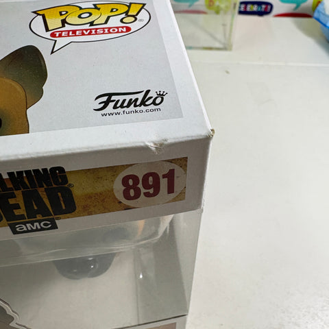 BOX FLAW VIEW PHOTOS The Walking Dead - Dog  Funko Pop 891 Vinyl Figure  (11.4 Cm L × 8.9 Cm W × 15.9 Cm H)