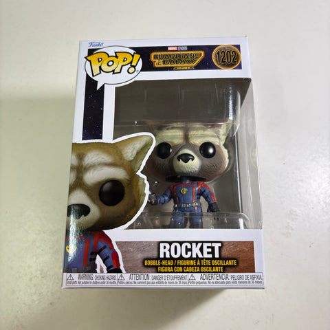 Rocket - Guardians of the Galaxy Marvel Funko Pop 1202 Vinyl Figure (11.4 Cm L × 8.9 Cm W × 15.9 Cm H)